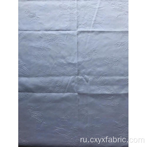 Ткань полиэфирная белая с тиснением 3d для домашнего текстиля